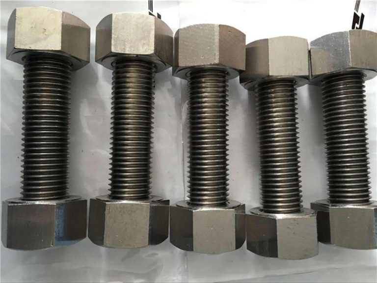 nikkel ál 400 en2.4360 að fullu þráður stöng með hnetum